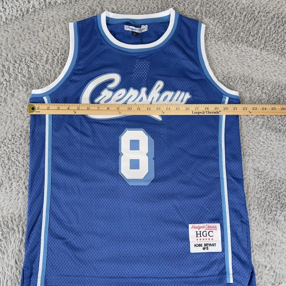 Crenshaw Jersey Mens Small Blue NBA Basketball Kobe Bryant 8 Headgear Classics